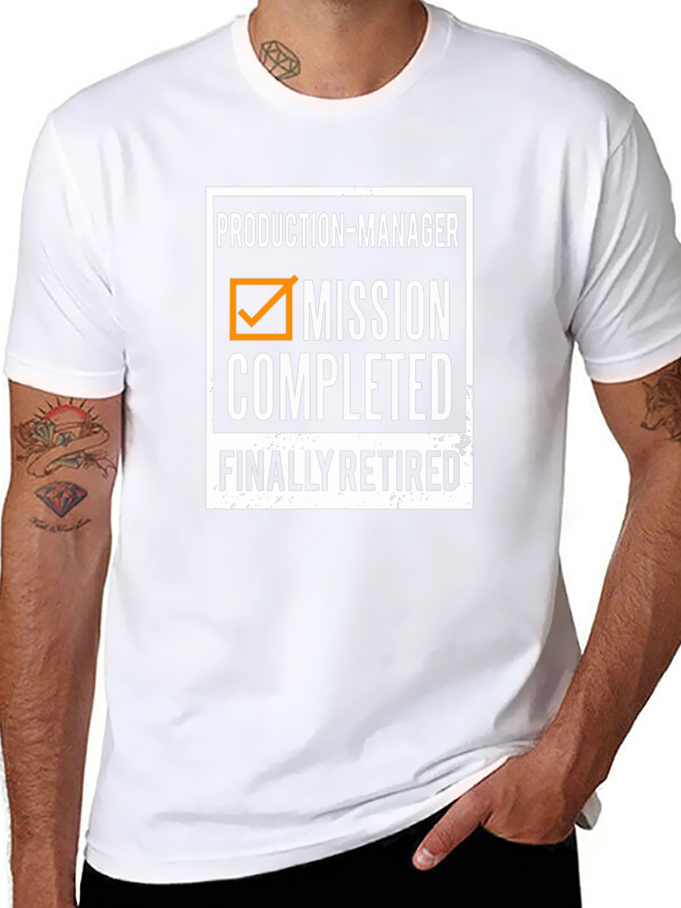 Production Manager Mission Completed Retirement T-Shirt