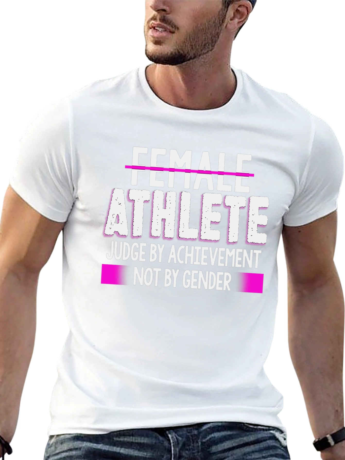 Female Athlete T-Shirt - Judge by Achievement Not Gender
