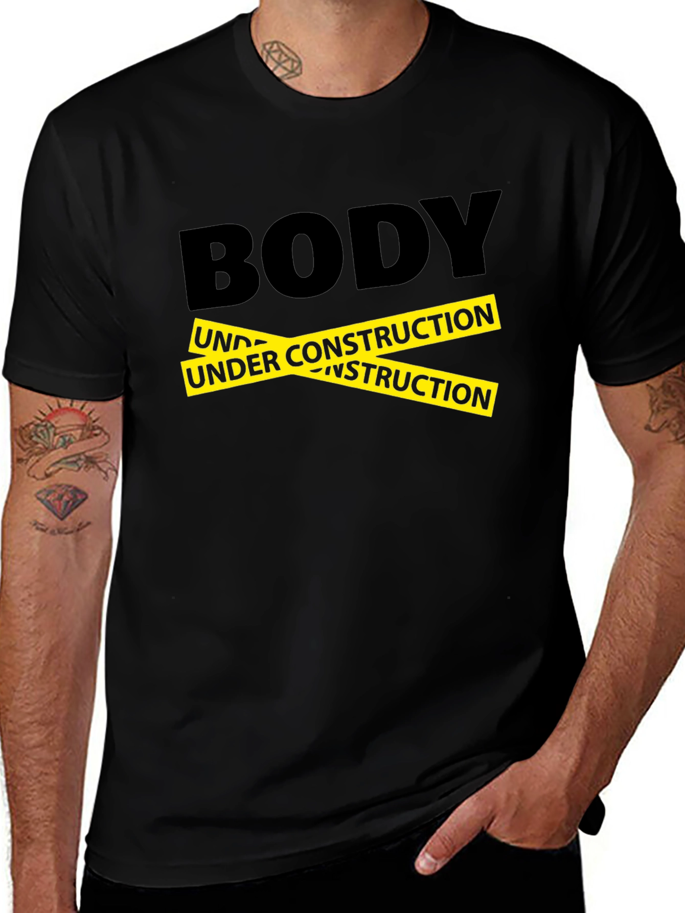 Body Under Construction Graphic T-Shirt