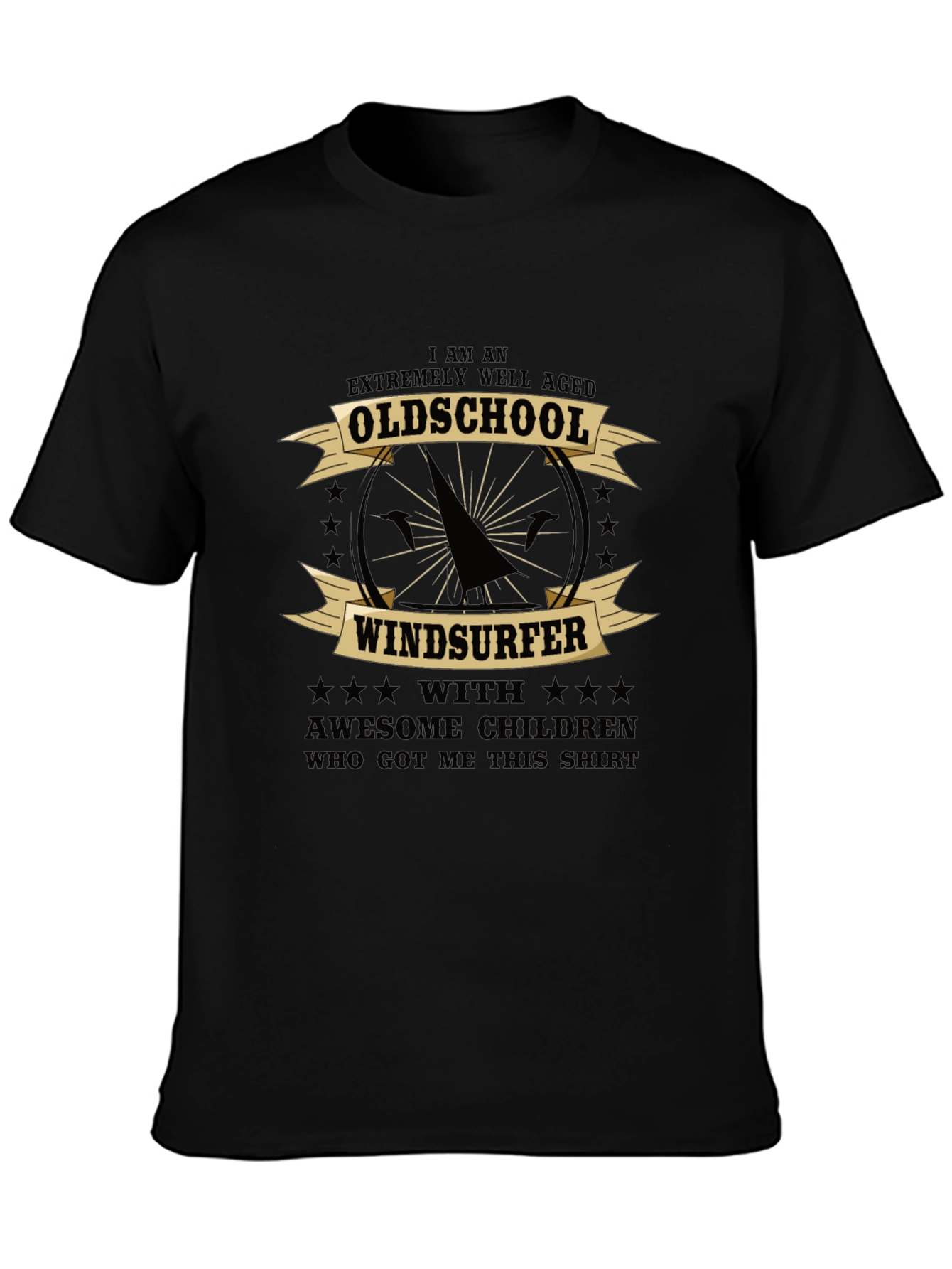 Oldschool Windsurfer Graphic T-Shirt