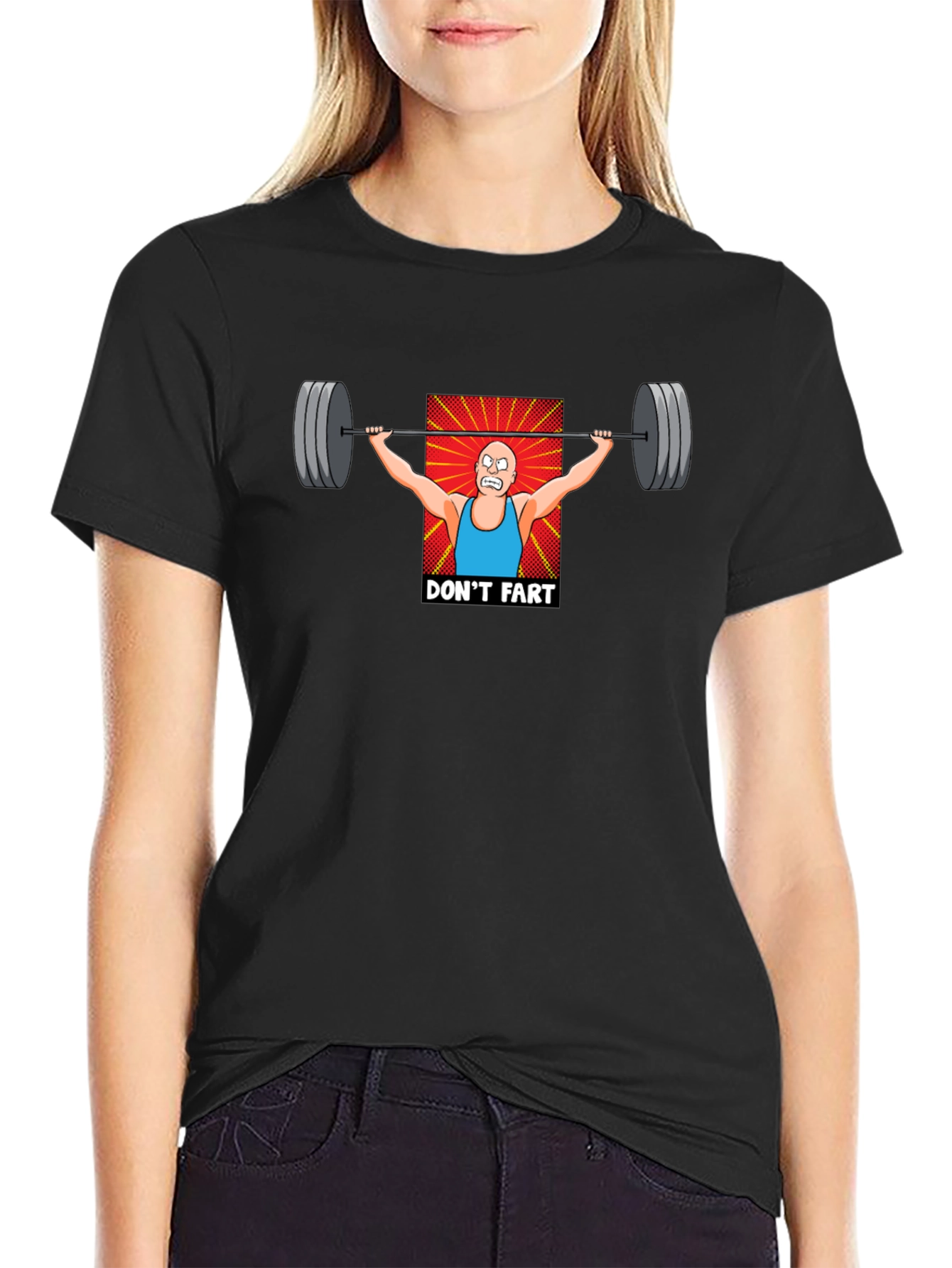 Dont Fart Weightlifter Graphic T-Shirt
