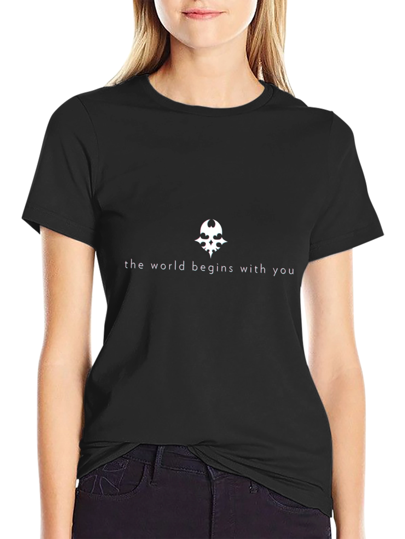 The World Begins With You Black T-Shirt