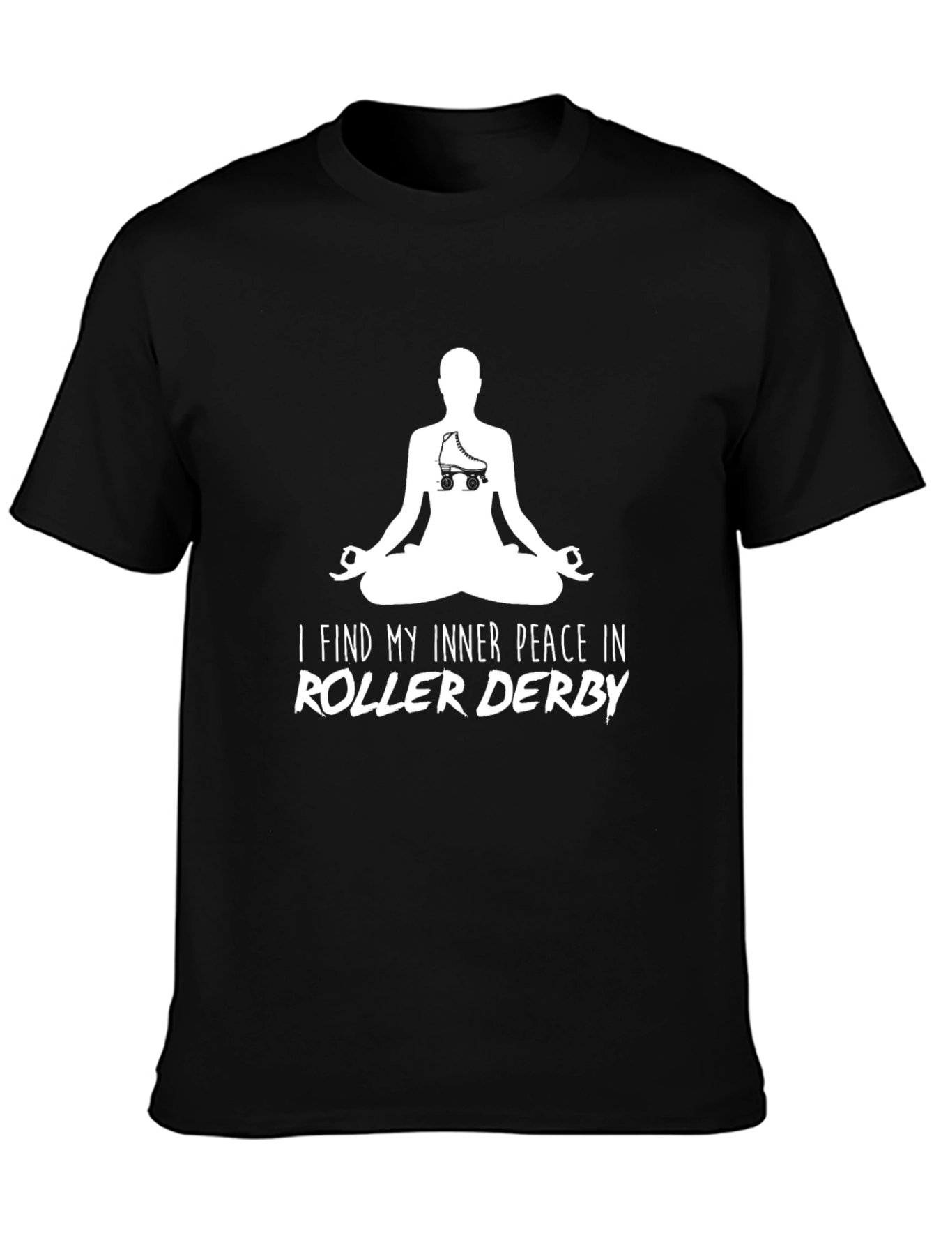 Roller Derby Peace T-Shirt - Black Graphic Tee