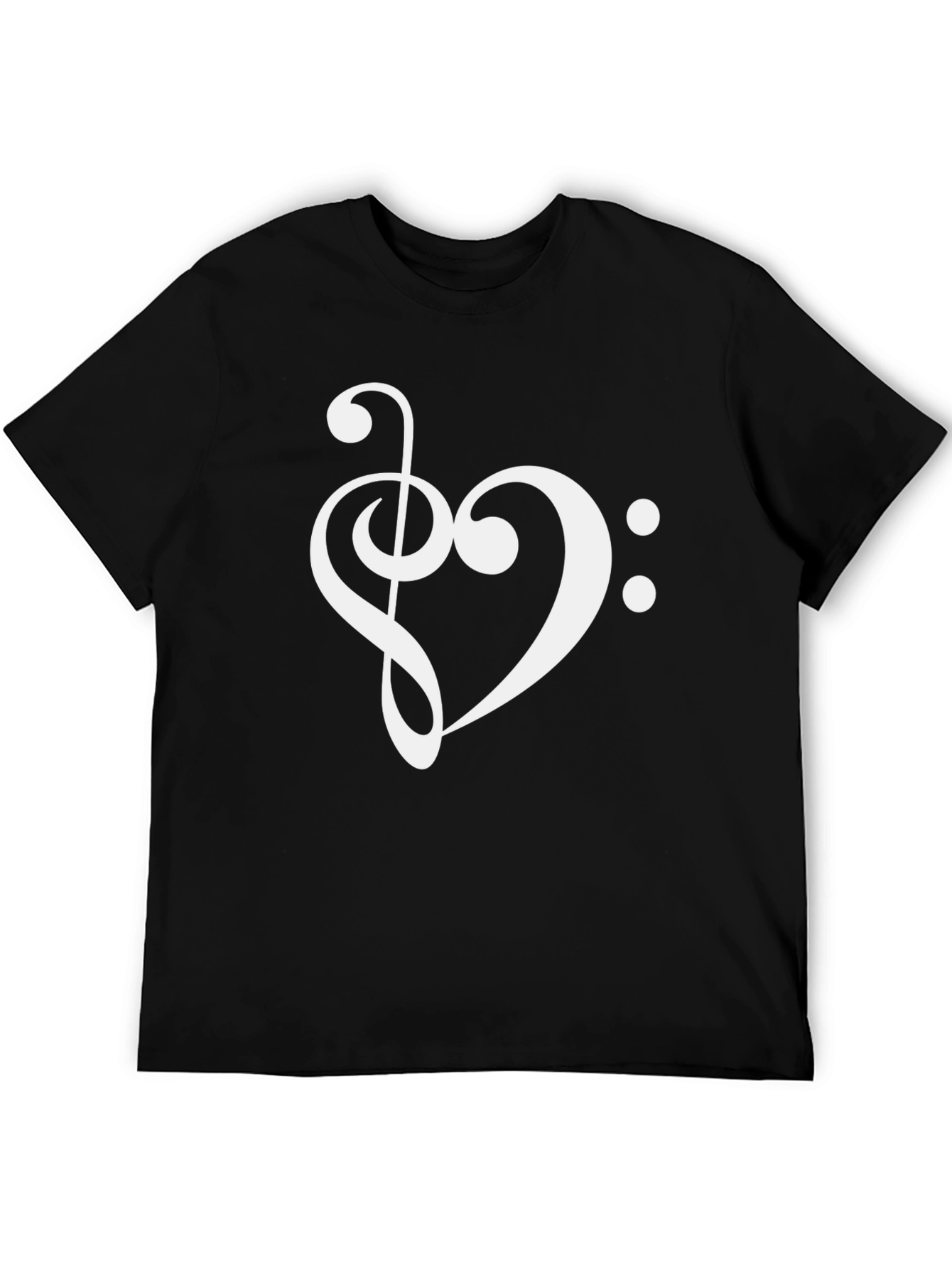 Musical Heart T-Shirt - Stylish Music Lover Tee