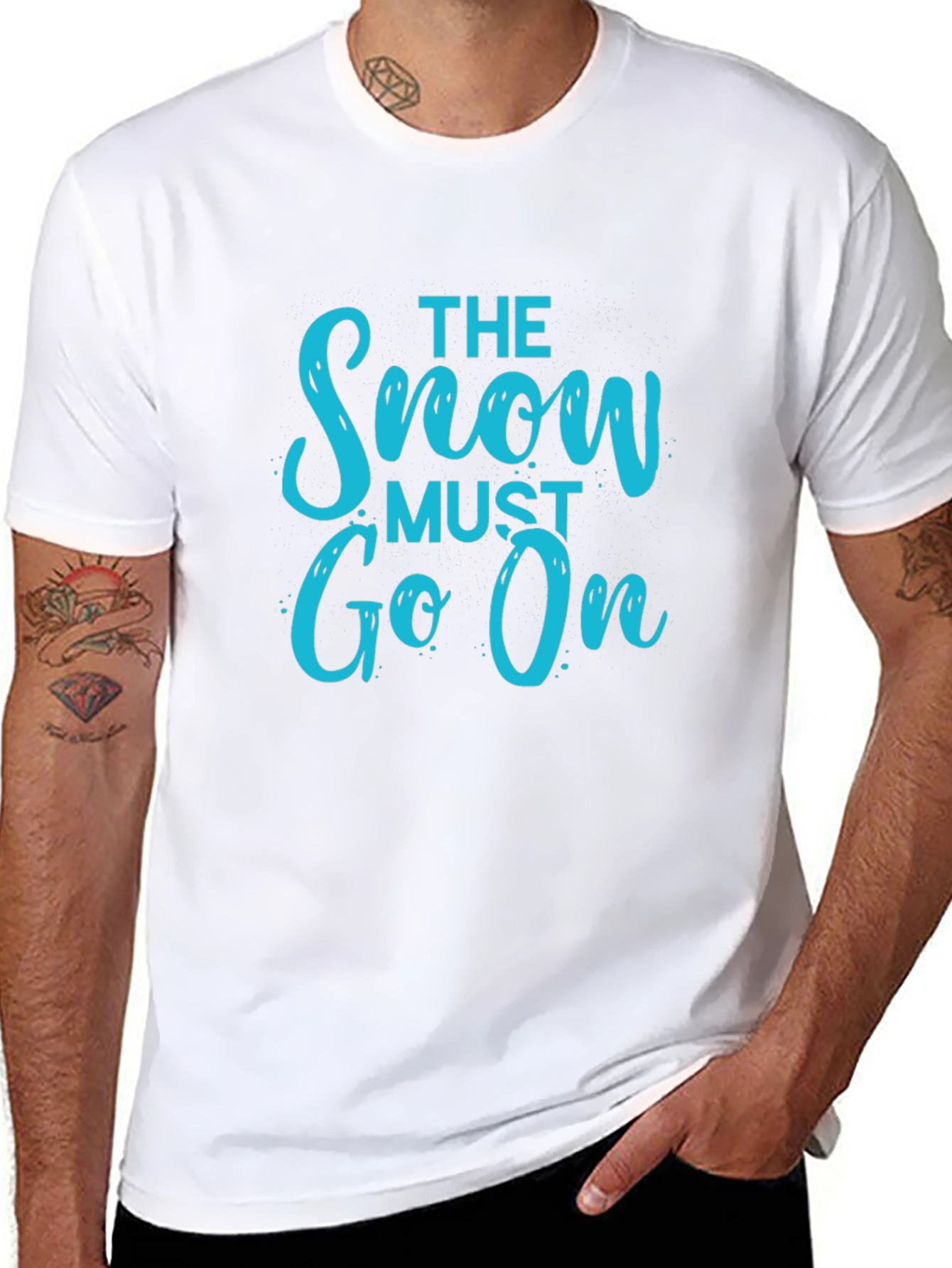 The Snow Must Go On Black T-Shirt