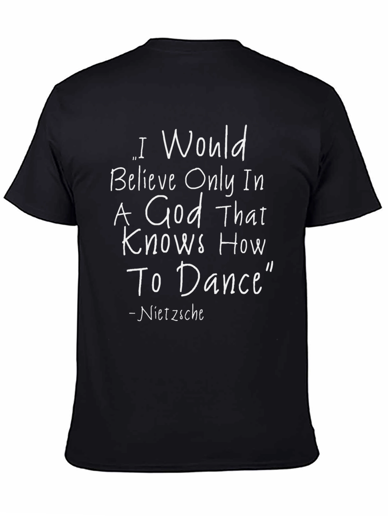 Nietzsche Quote Black T-Shirt