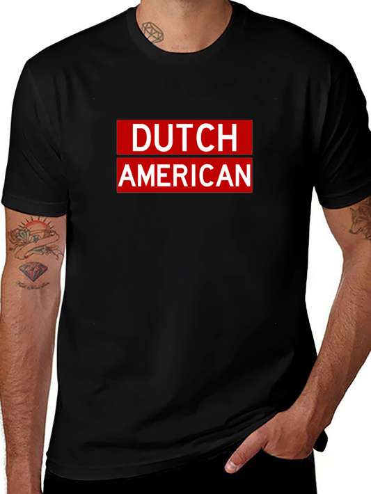 Dutch American Pride T-Shirt - Black