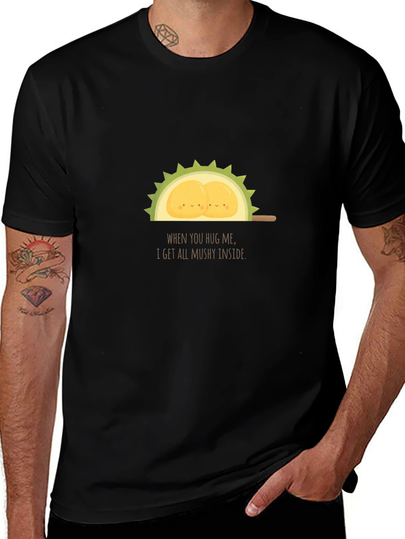 Funny Durian Fruit T-Shirt - Mushy Inside