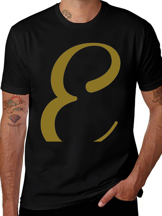 Elegant Letter E T-Shirt - Stylish Graphic Tee