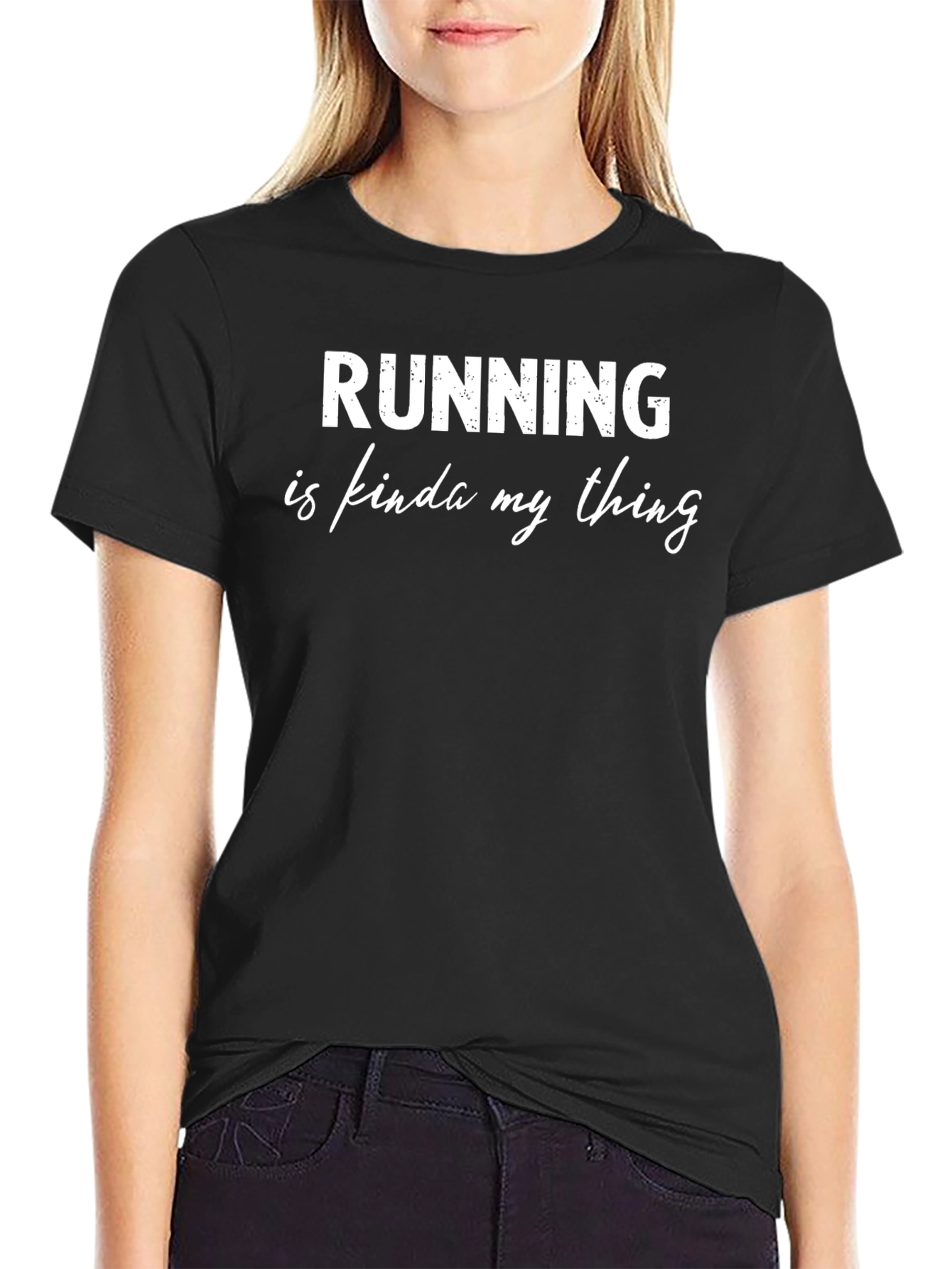 Running is Kinda My Thing Black T-Shirt