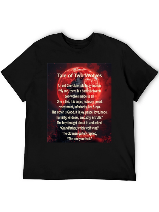 Tale of Two Wolves Graphic T-Shirt