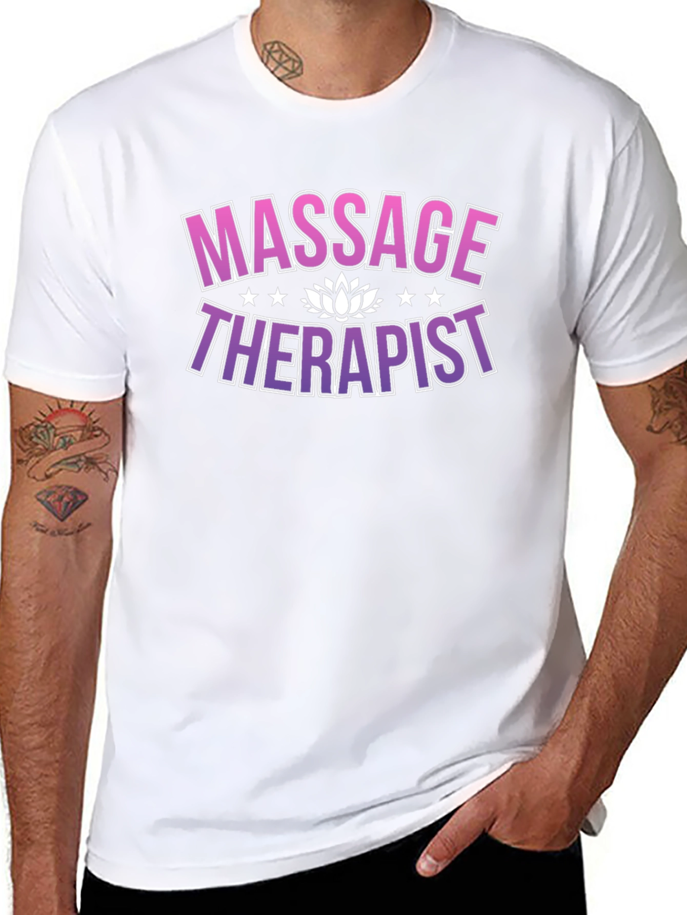 Massage Therapist T-Shirt - Black Unisex Tee