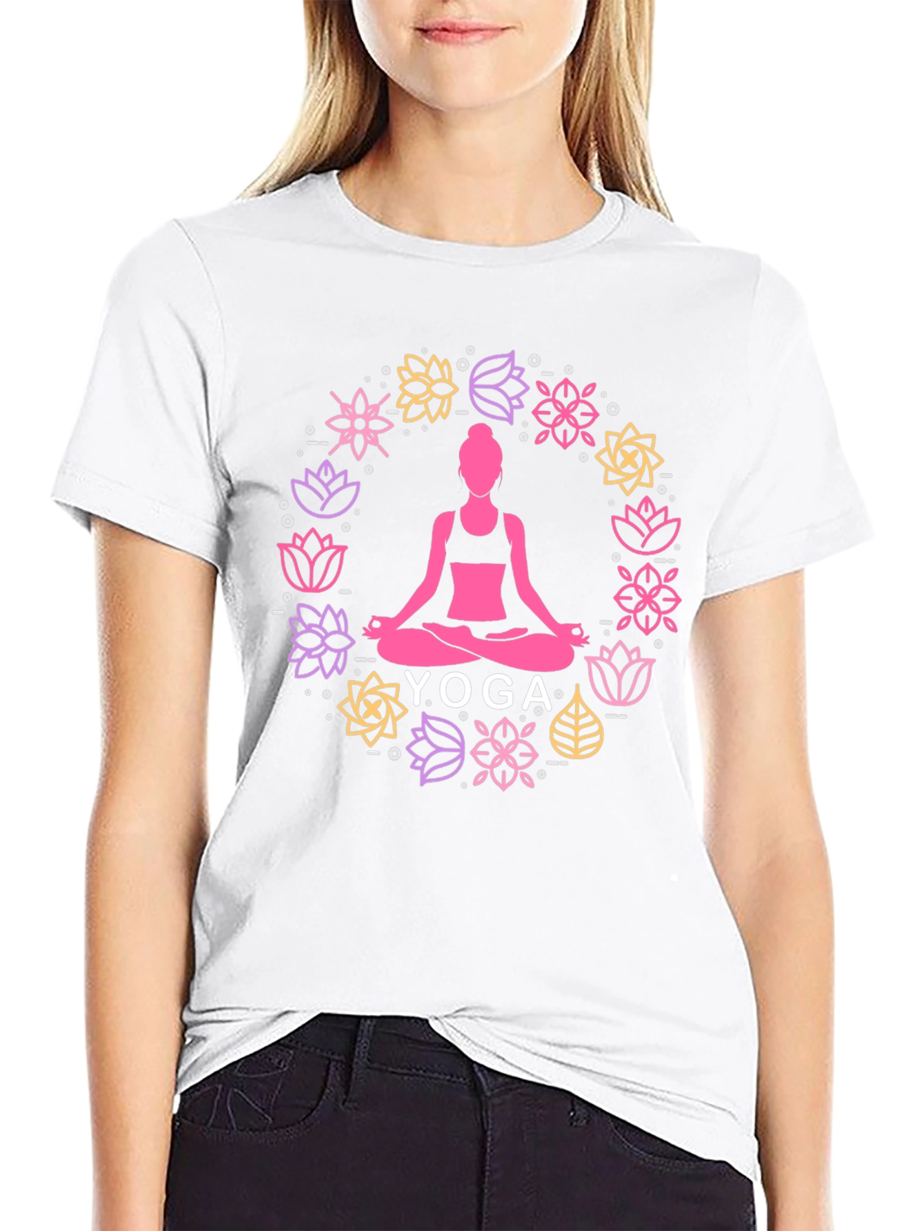 Yoga Lotus Flower Meditation T-Shirt