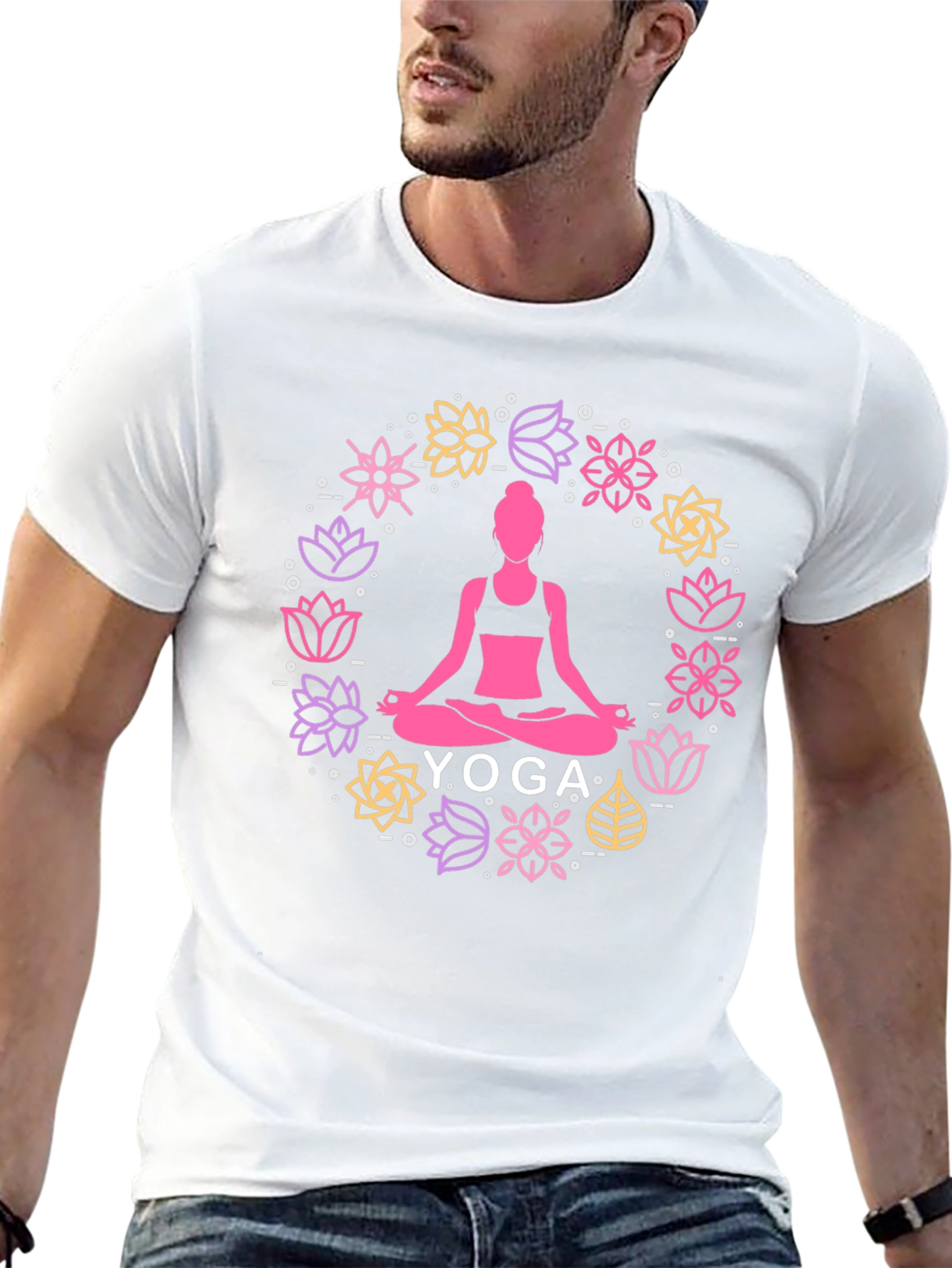 Yoga Lotus Flower Meditation T-Shirt