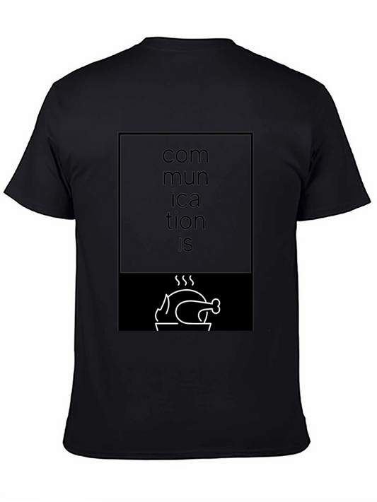 Funny Communication is Turkey T-Shirt - Black