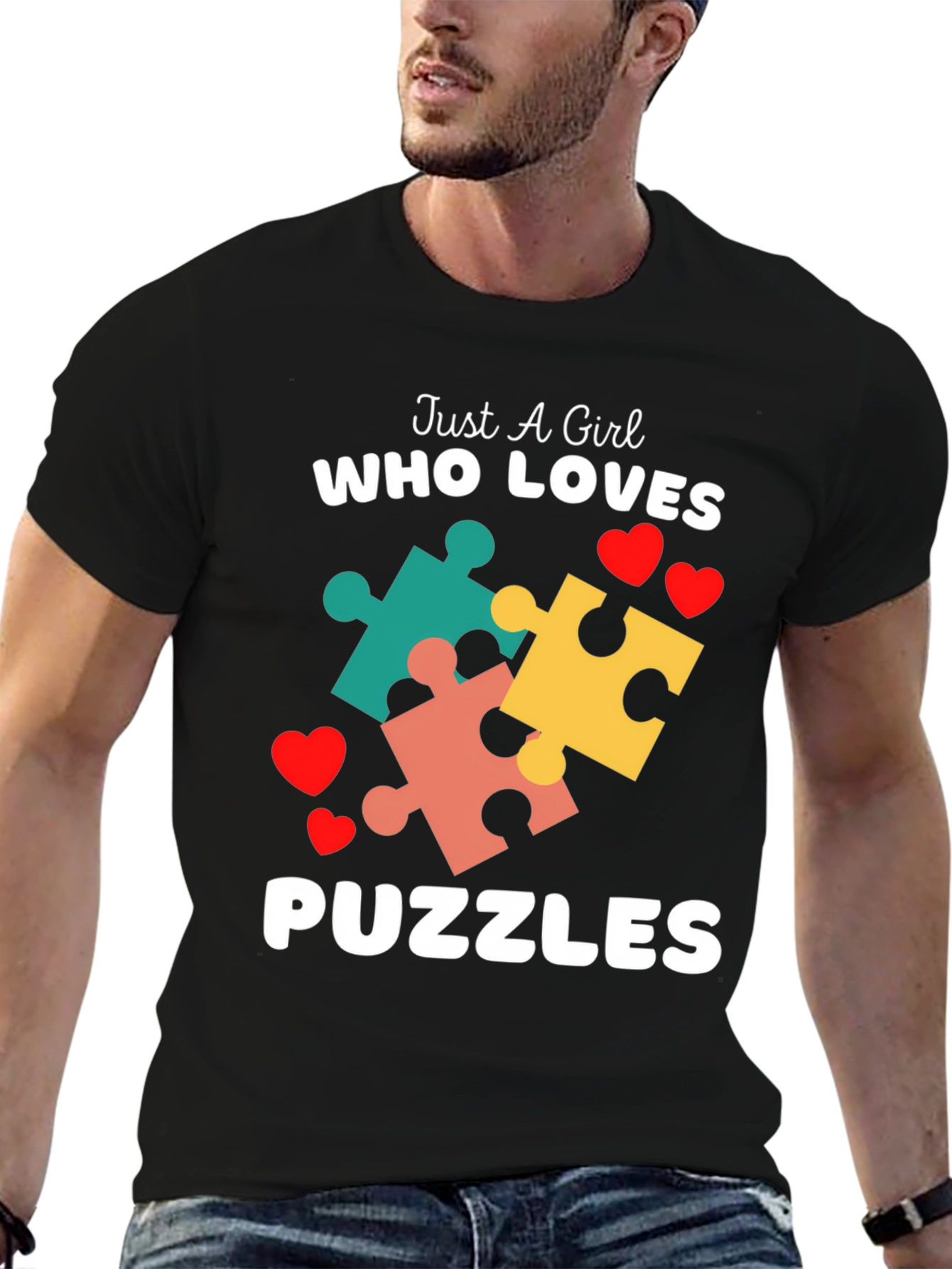 Just A Girl Who Loves Puzzles T-Shirt