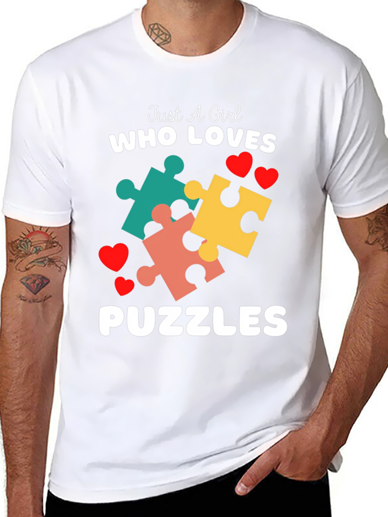 Just A Girl Who Loves Puzzles T-Shirt