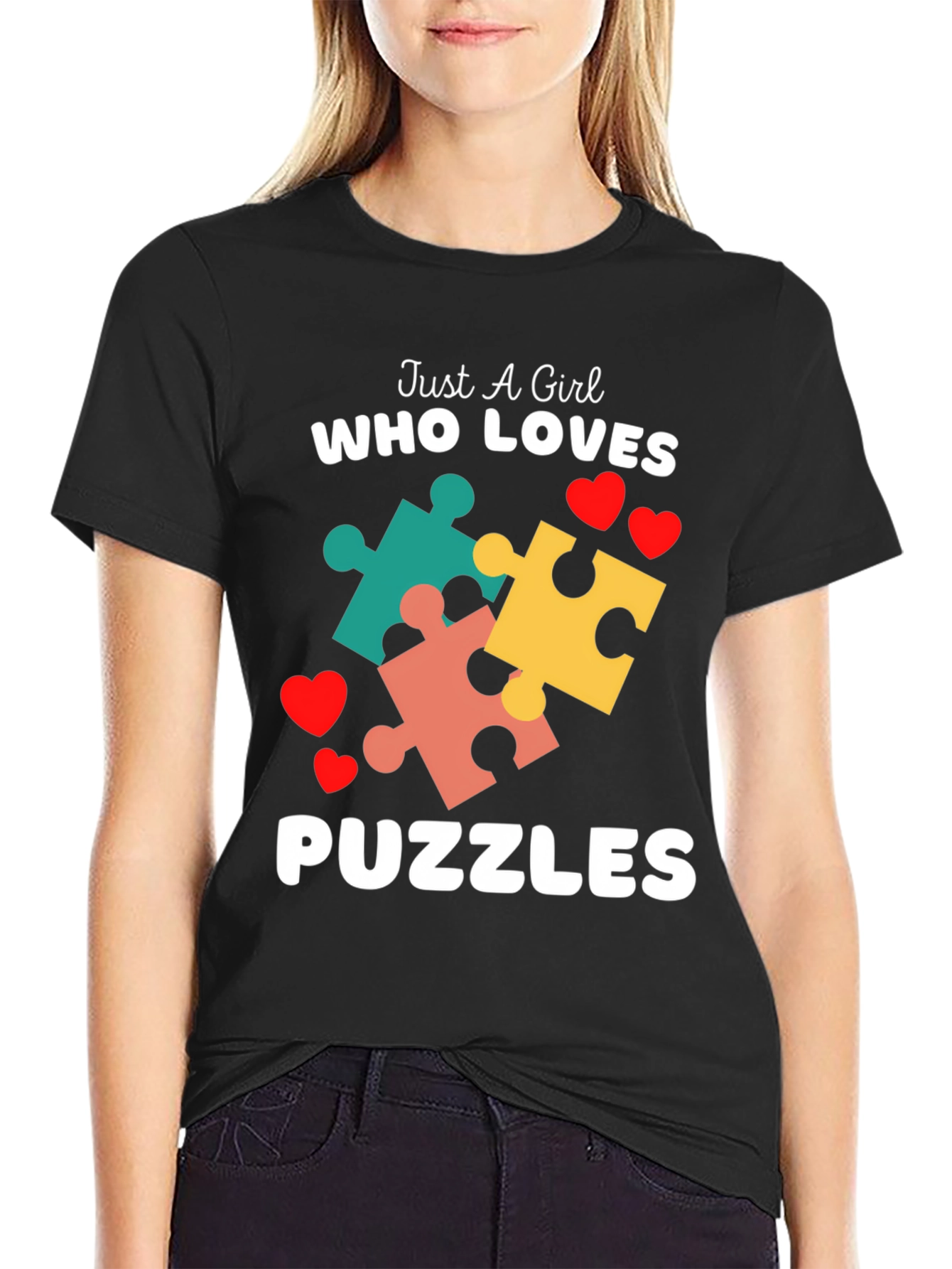 Just A Girl Who Loves Puzzles T-Shirt