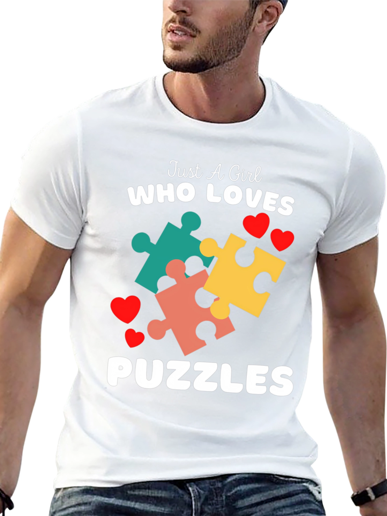 Just A Girl Who Loves Puzzles T-Shirt