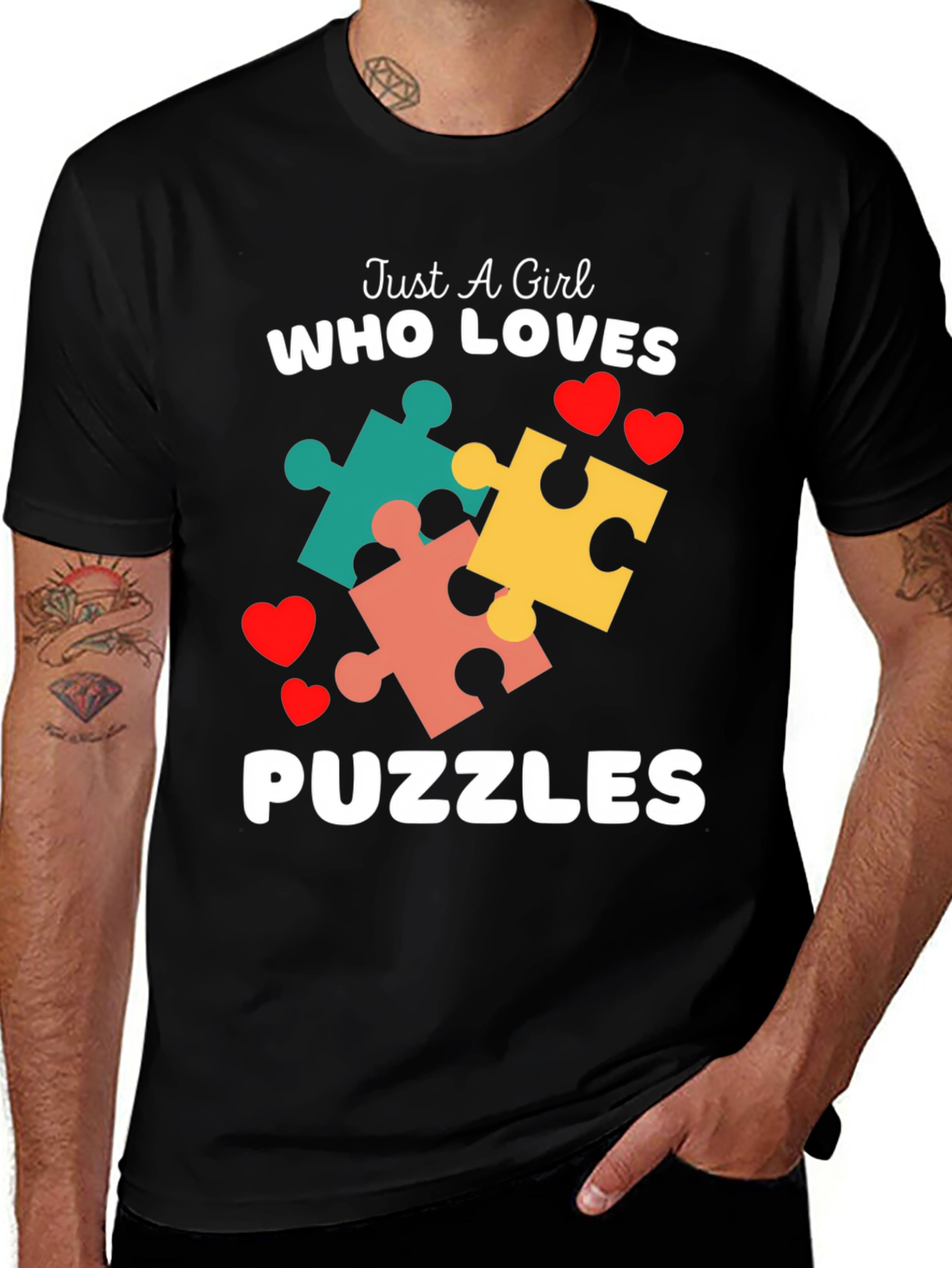 Just A Girl Who Loves Puzzles T-Shirt