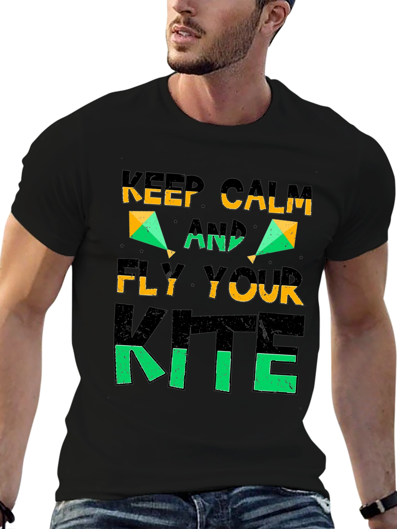Keep Calm and Fly Your Kite Graphic T-Shirt