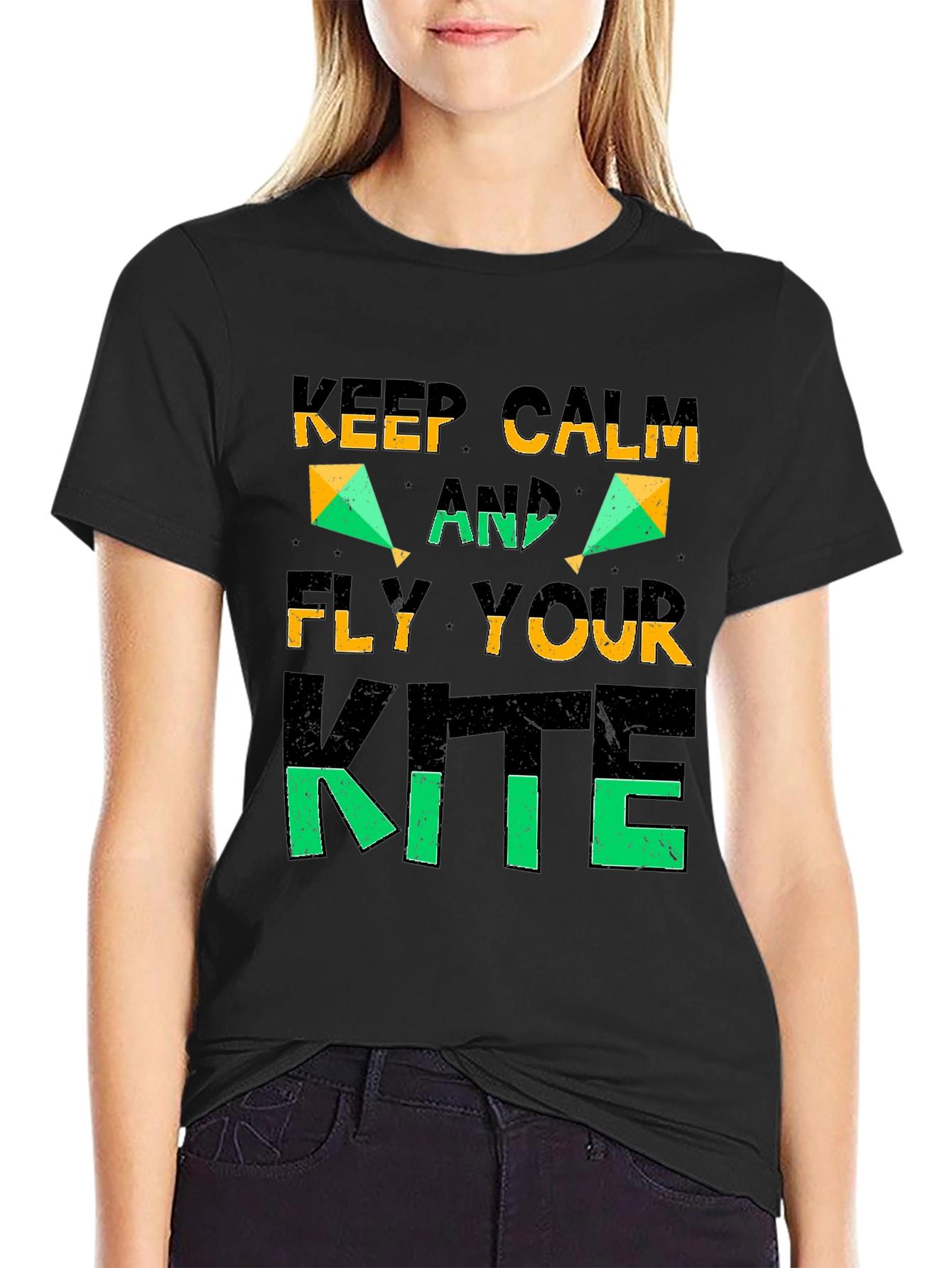 Keep Calm and Fly Your Kite Graphic T-Shirt