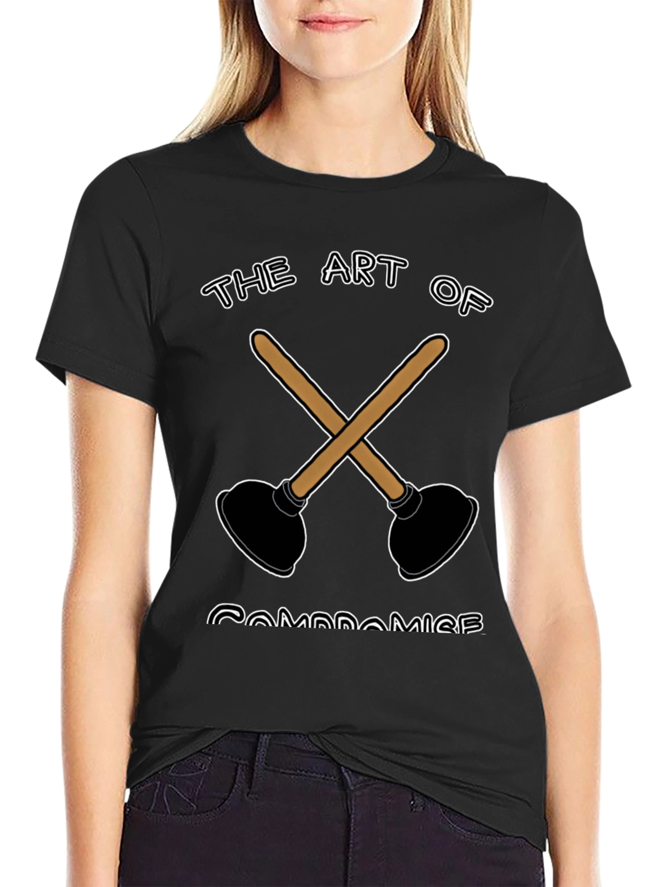 The Art of Compromise Plunger Graphic T-Shirt