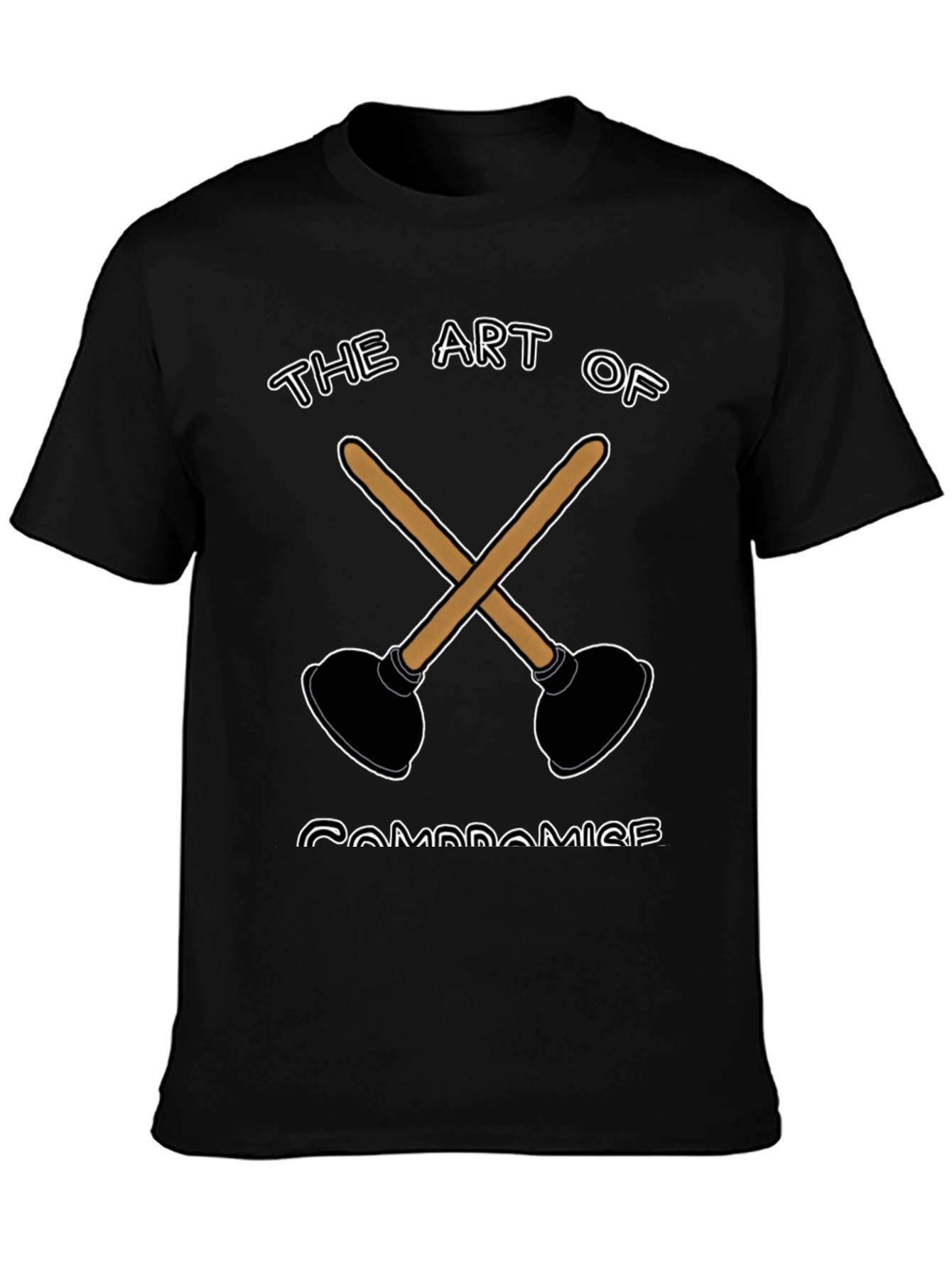 The Art of Compromise Plunger Graphic T-Shirt