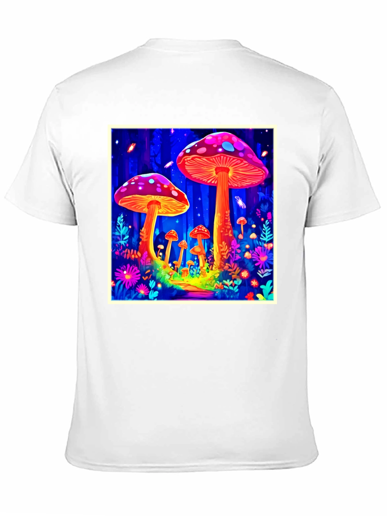 Psychedelic Mushroom Forest Graphic Tee