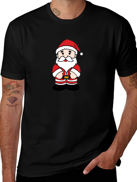 Festive Santa Claus Graphic T-Shirt