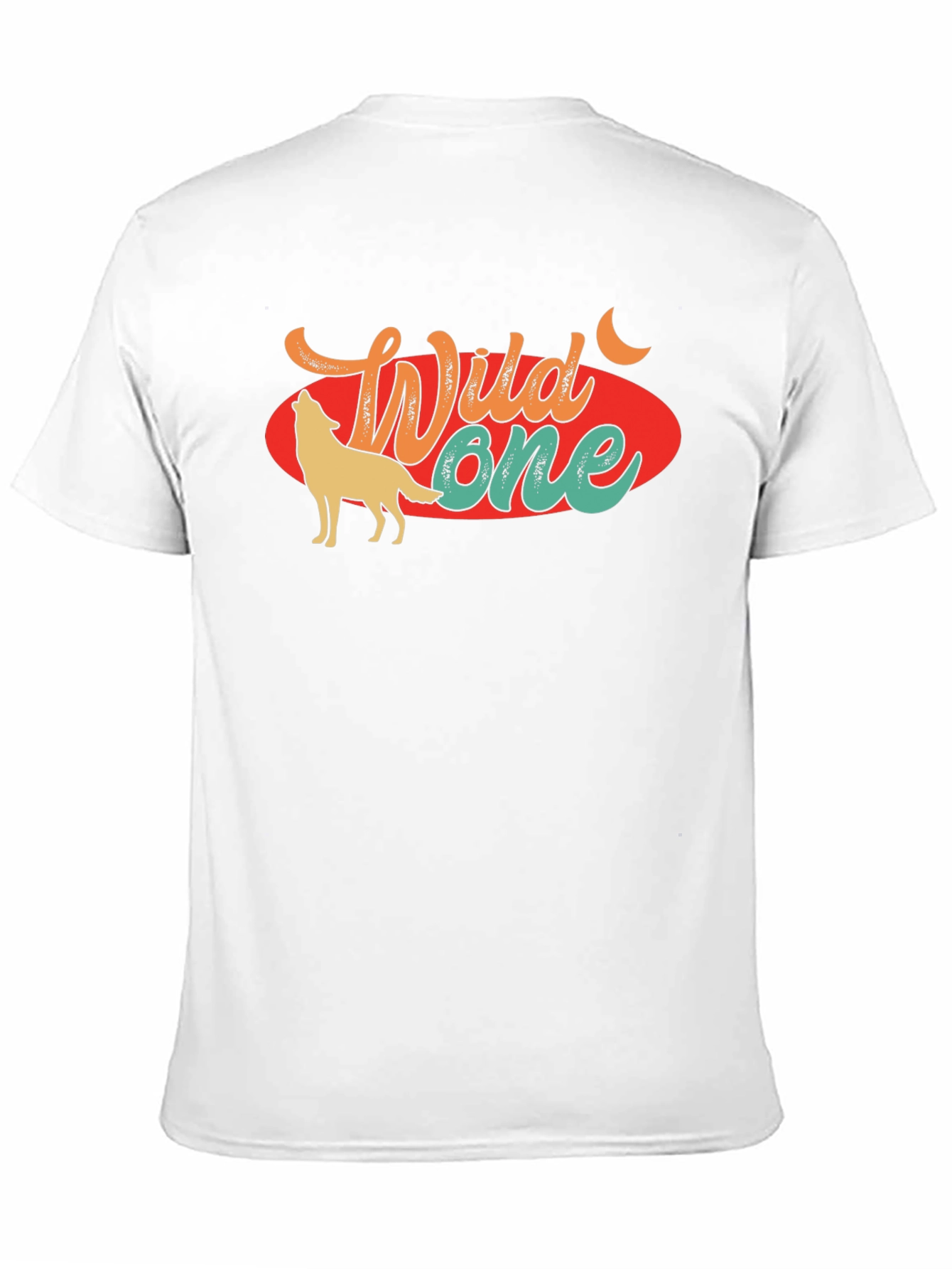 Wild One Wolf Graphic Tee - Retro Style T-Shirt