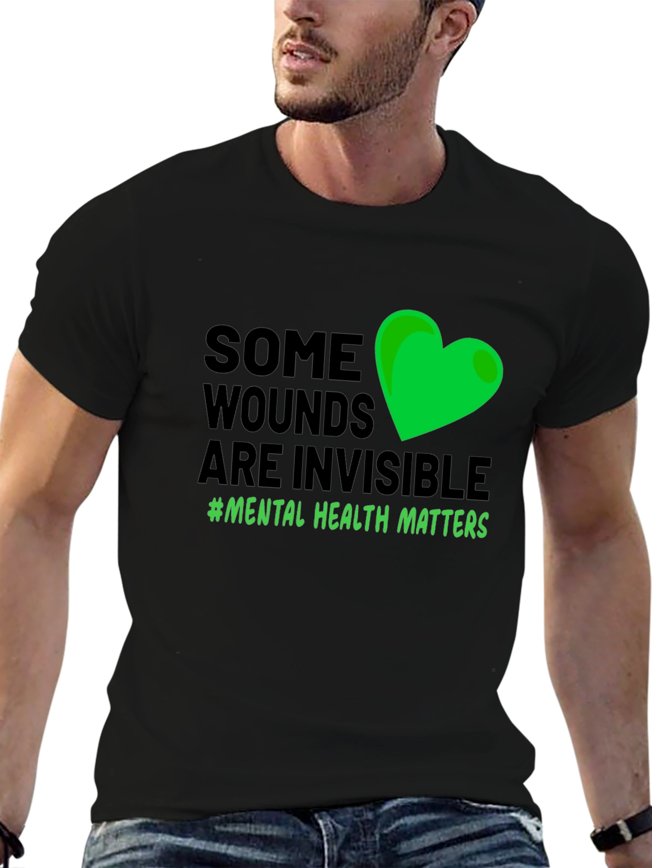 Mental Health Awareness T-Shirt: Some Wounds are Invisible