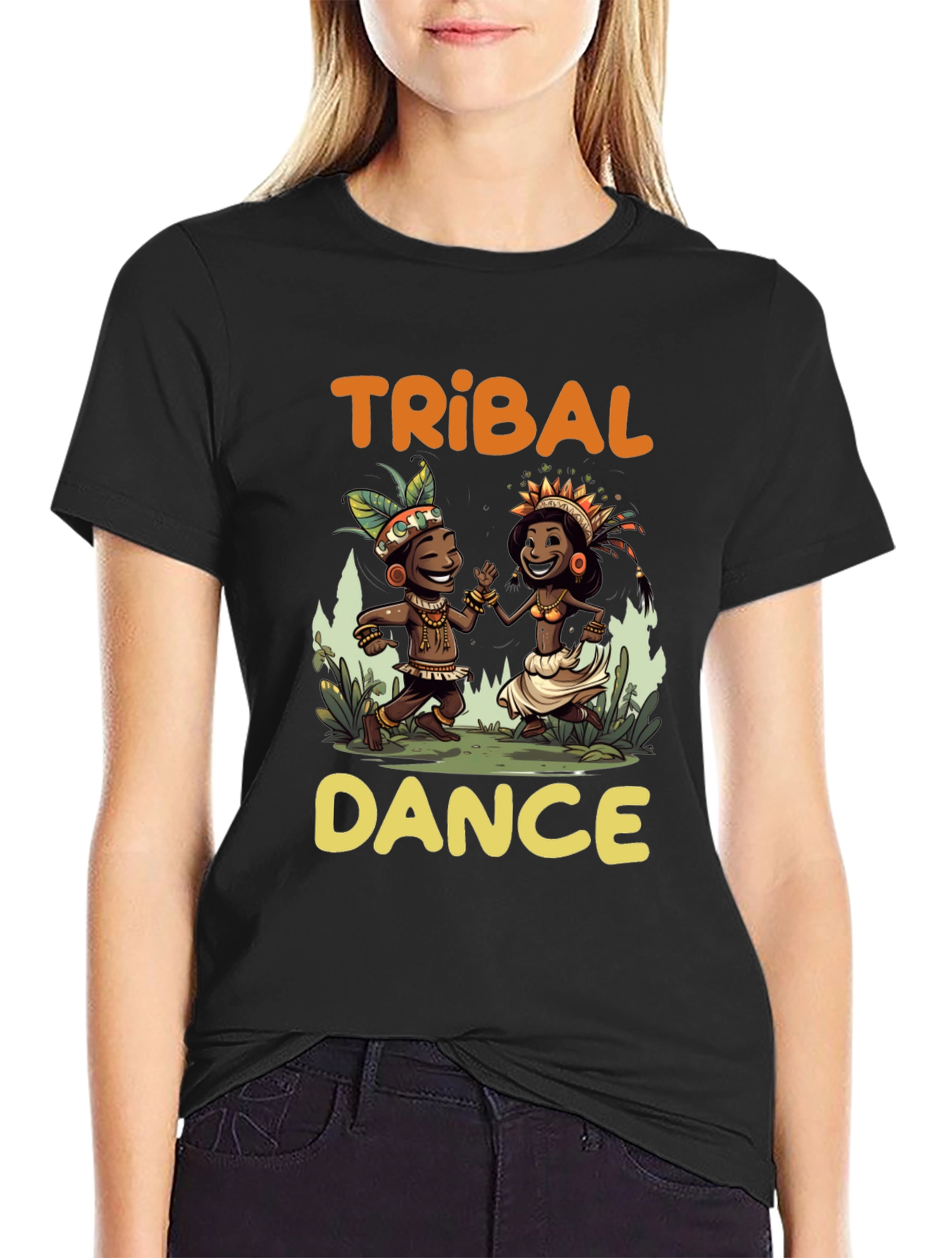 Tribal Dance Graphic T-Shirt
