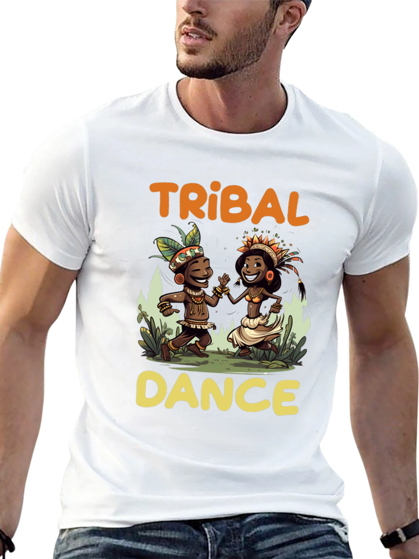 Tribal Dance Graphic T-Shirt