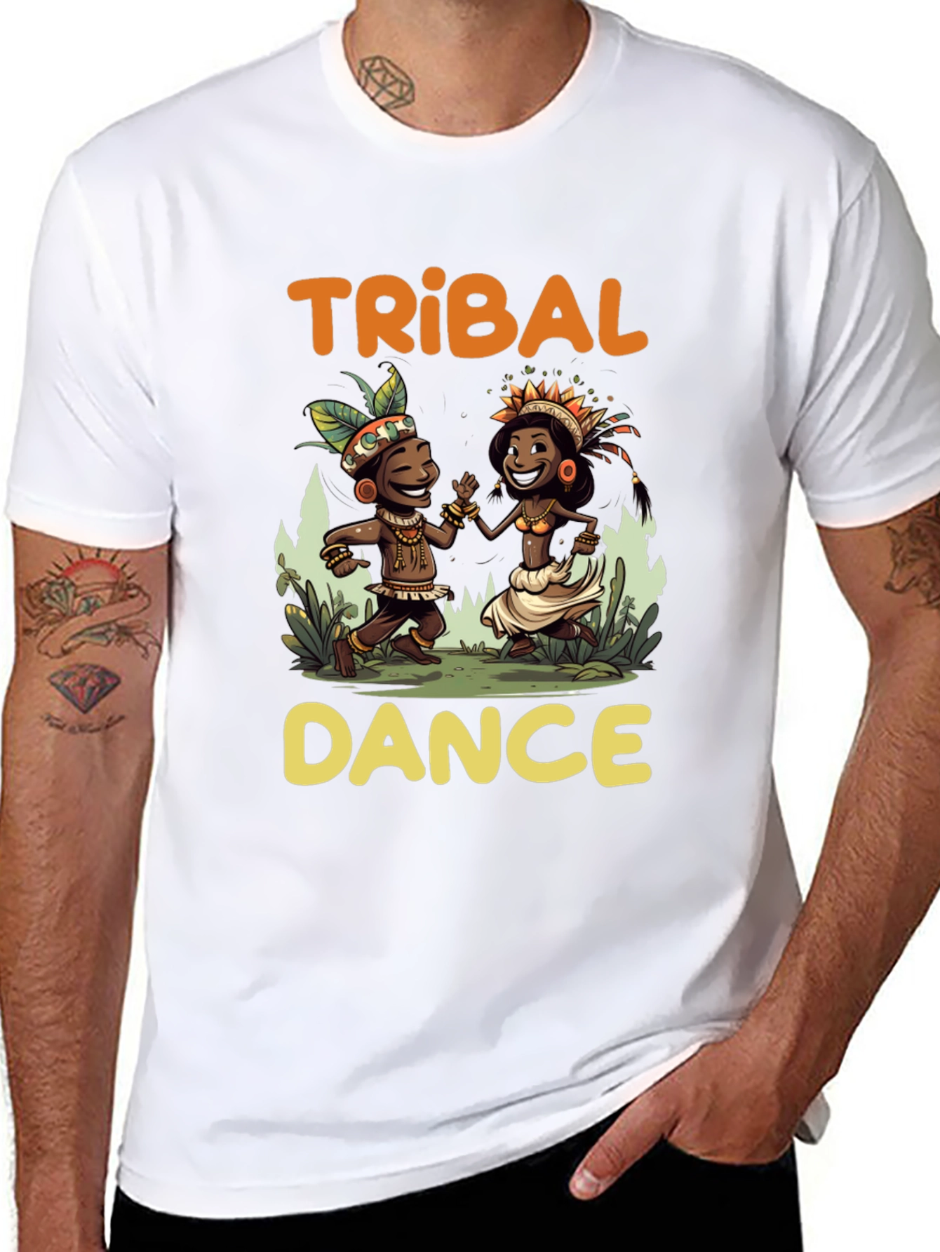 Tribal Dance Graphic T-Shirt