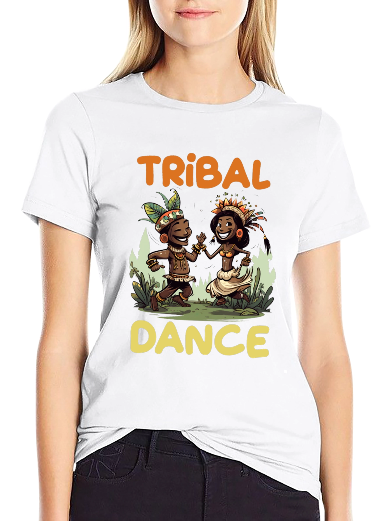 Tribal Dance Graphic T-Shirt