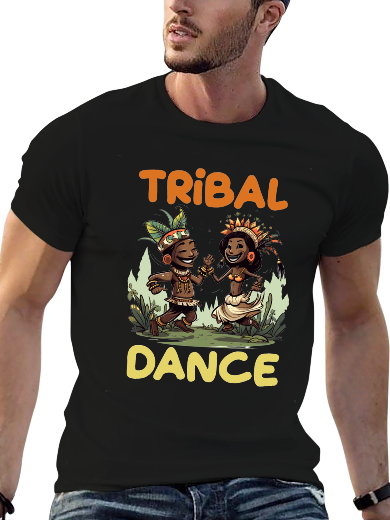 Tribal Dance Graphic T-Shirt