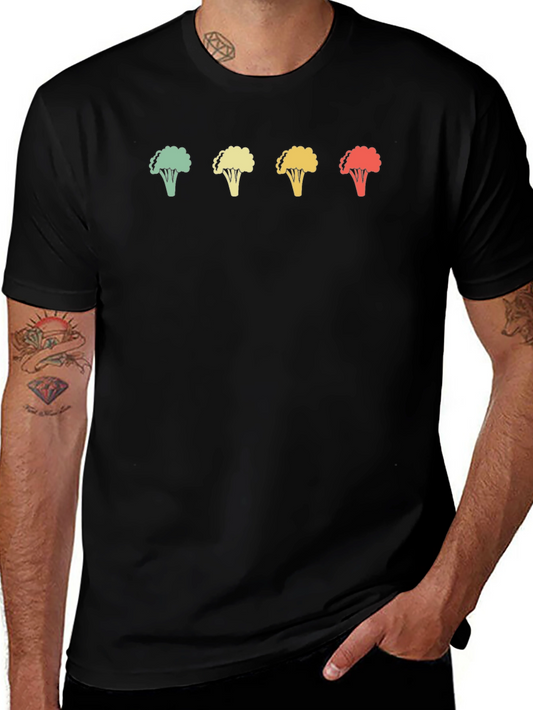 Retro Broccoli T-Shirt - Unique Veggie Design