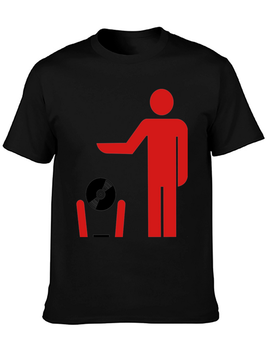 Retro Record Throwing Graphic Tee