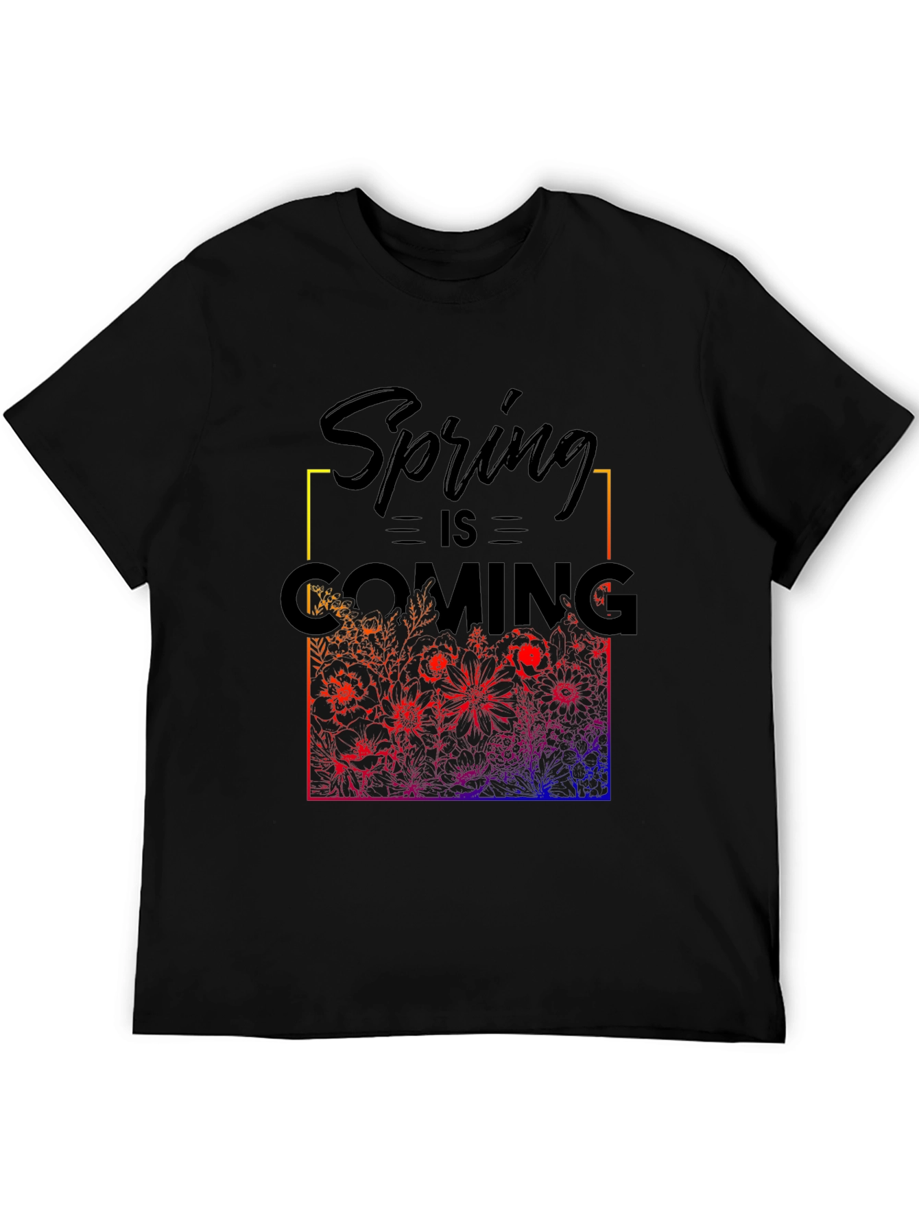 Spring is Coming T-Shirt - Floral Design