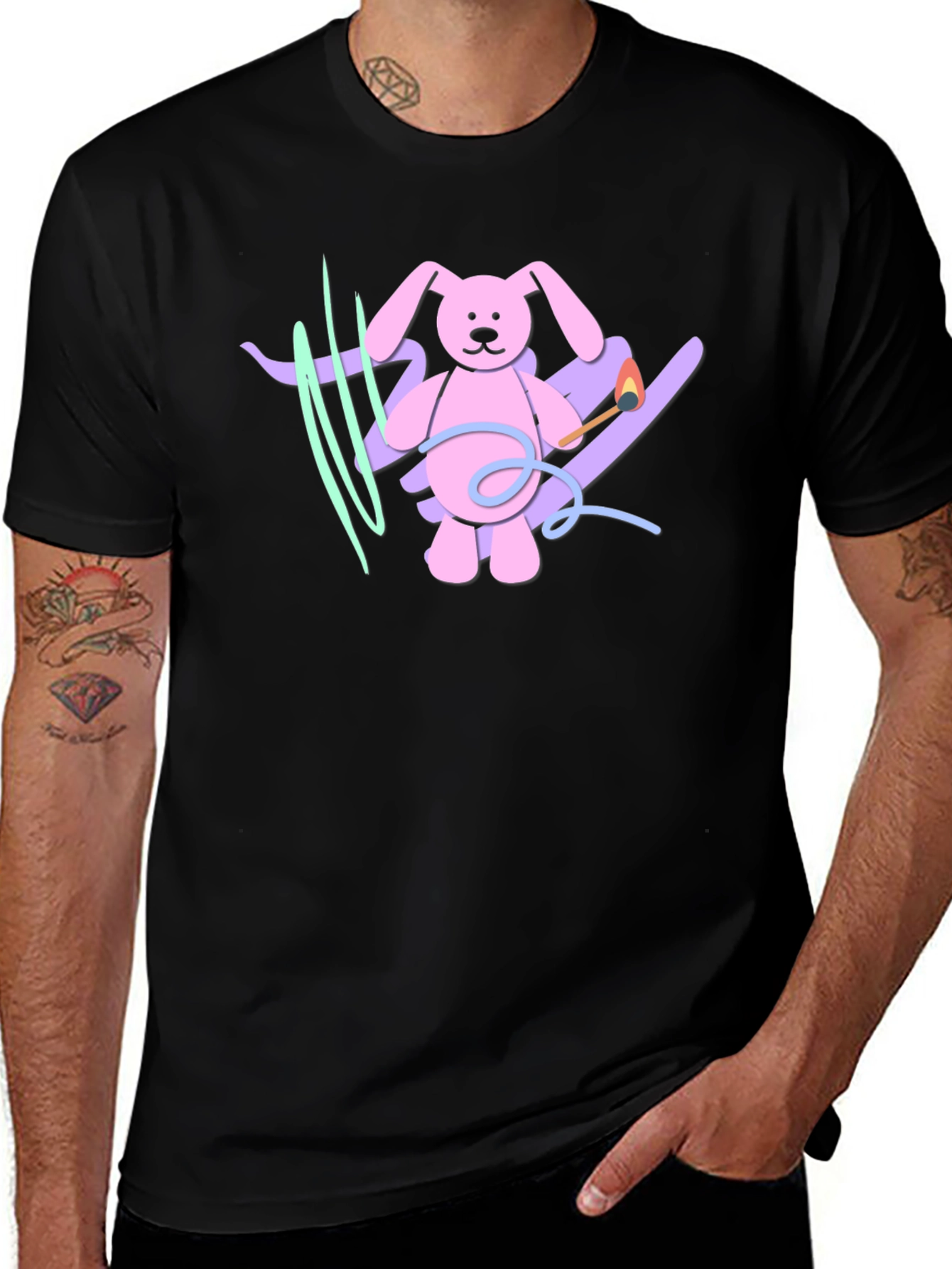 Playful Bunny Graphic Tee