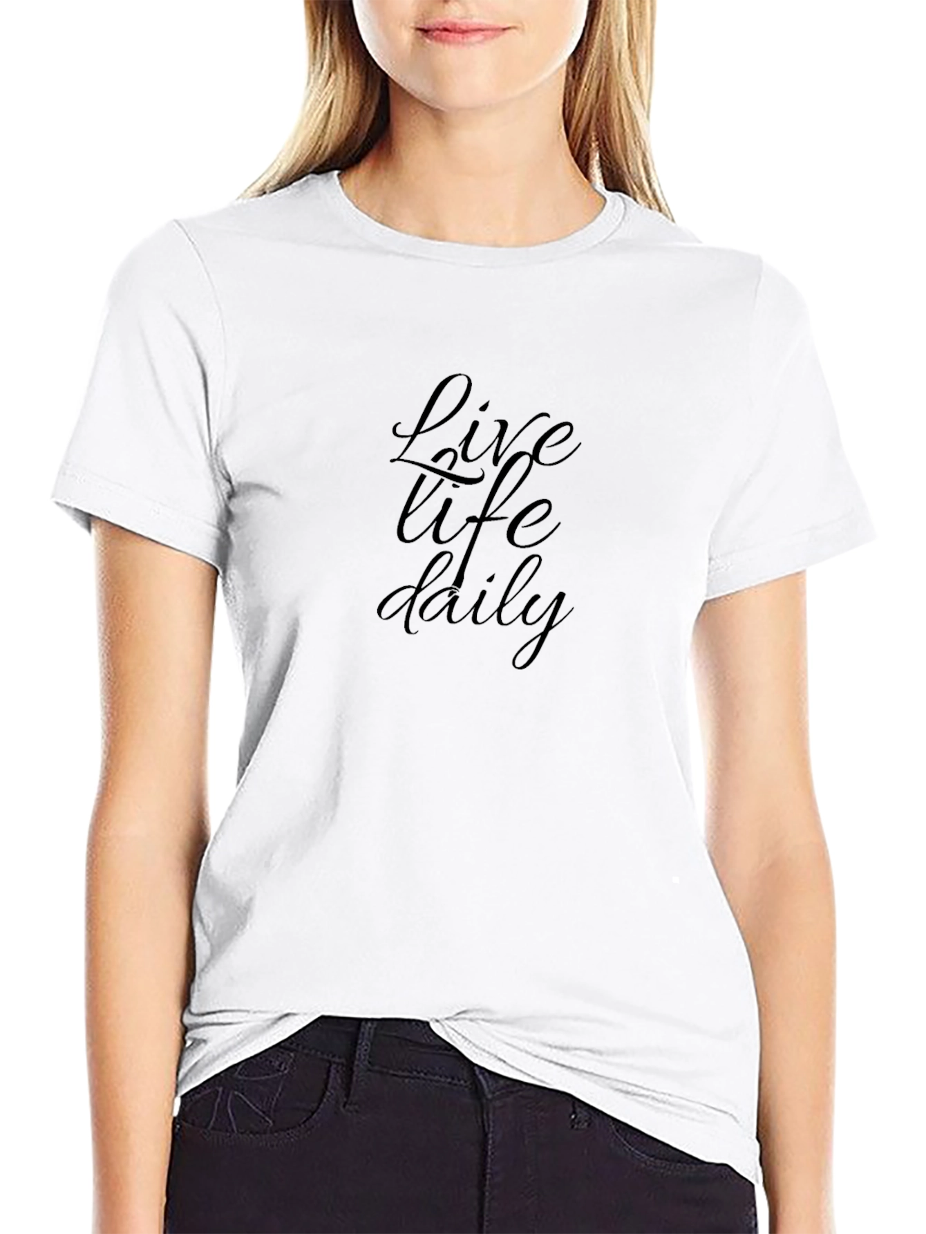 Live Life Daily Black T-Shirt