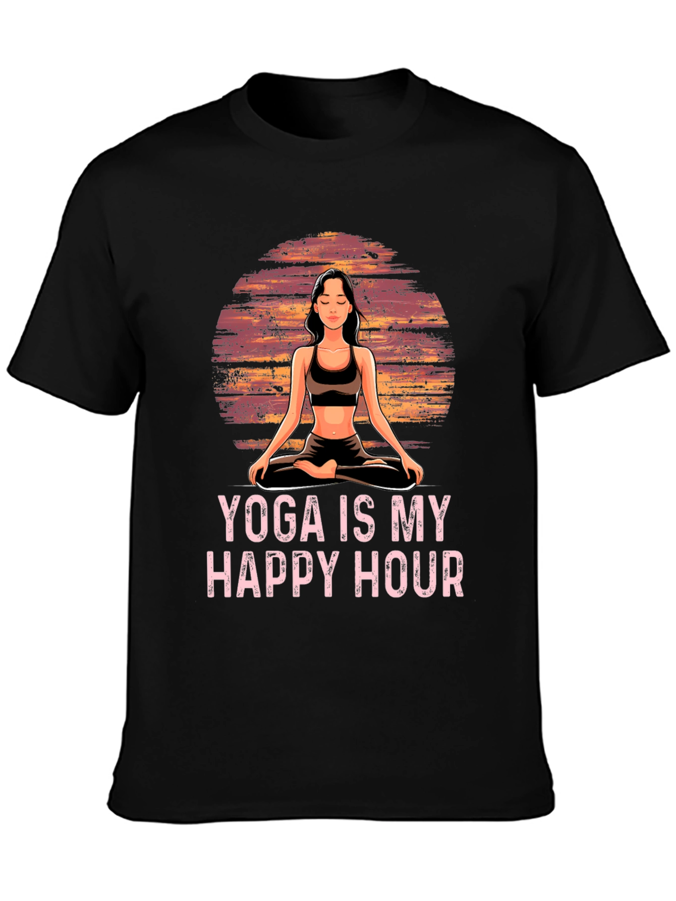 Yoga is My Happy Hour Graphic Tee