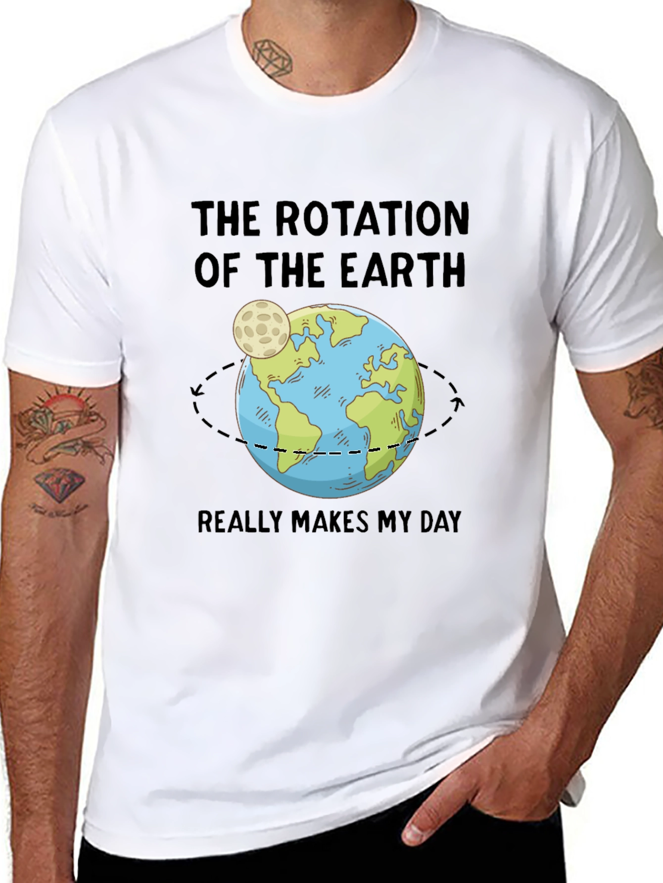 Earth Rotation T-Shirt: Science Makes My Day!