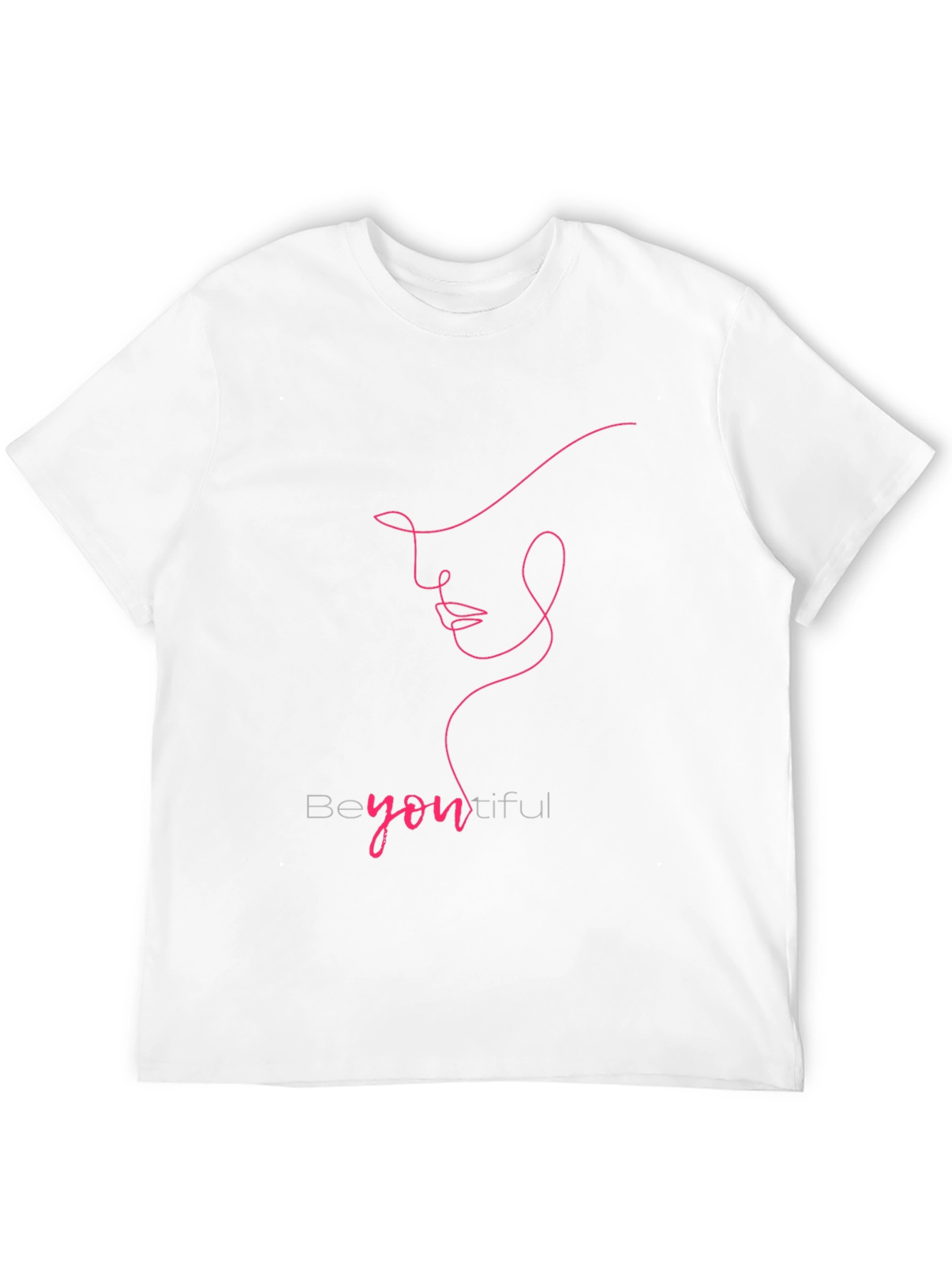 BeYOUtiful Line Art Tee - Minimalist Fashion