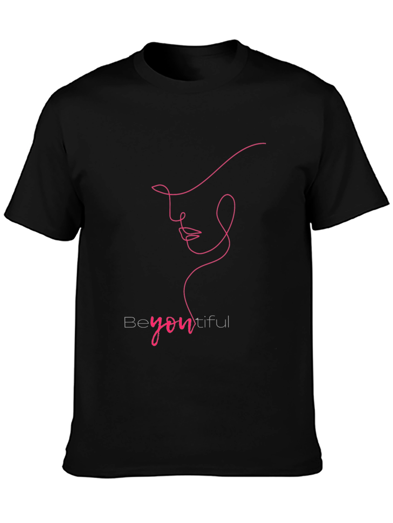 BeYOUtiful Line Art Tee - Minimalist Fashion