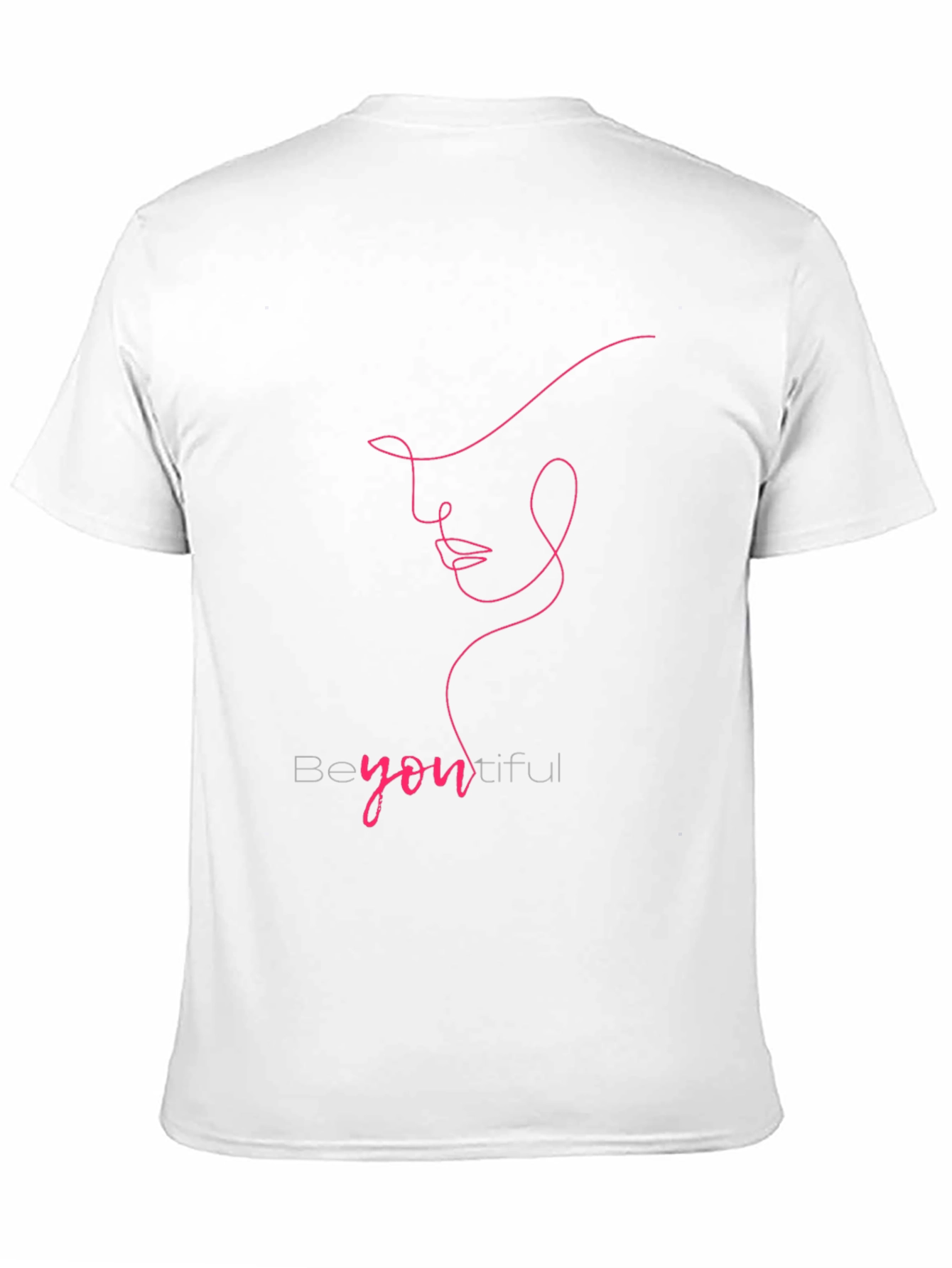 BeYOUtiful Line Art Tee - Minimalist Fashion