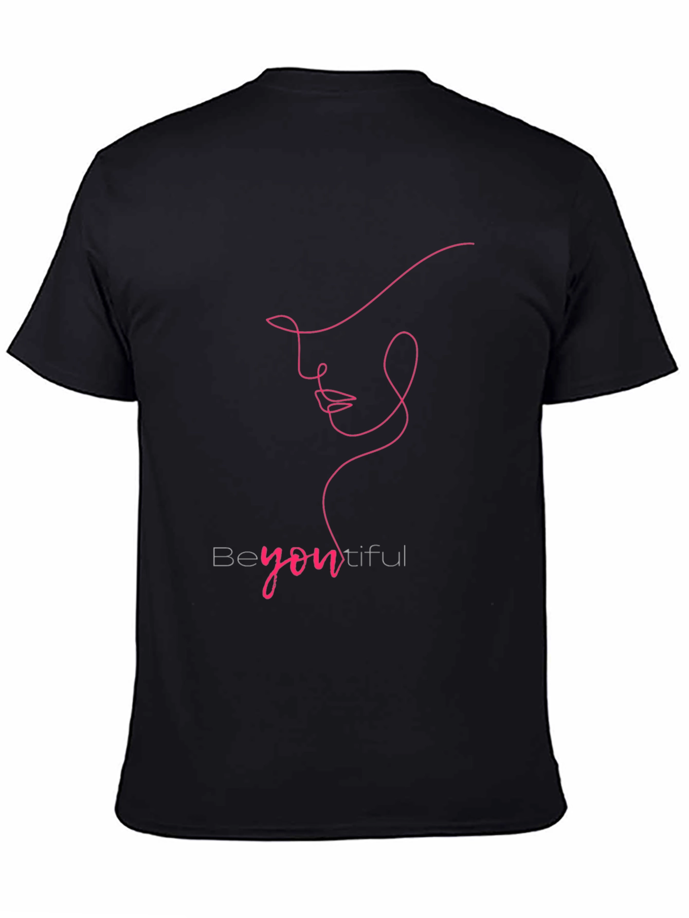 BeYOUtiful Line Art Tee - Minimalist Fashion