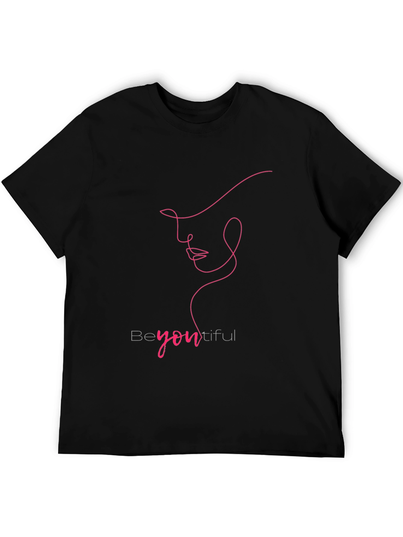 BeYOUtiful Line Art Tee - Minimalist Fashion