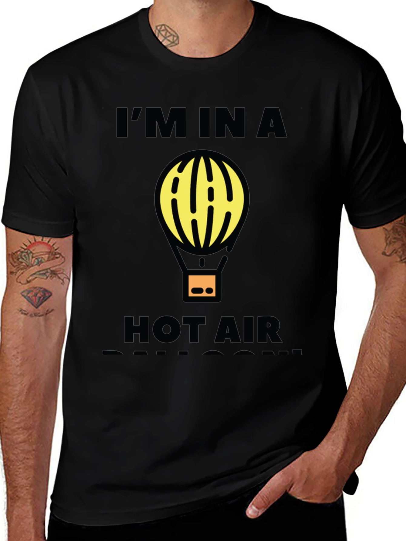 Im In A Hot Air Balloon Funny Graphic T-Shirt